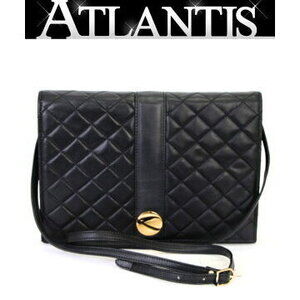 SAINT LAURENT Yves quilted shoulder bag black leather